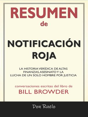 cover image of Resumen de Notificación Roja